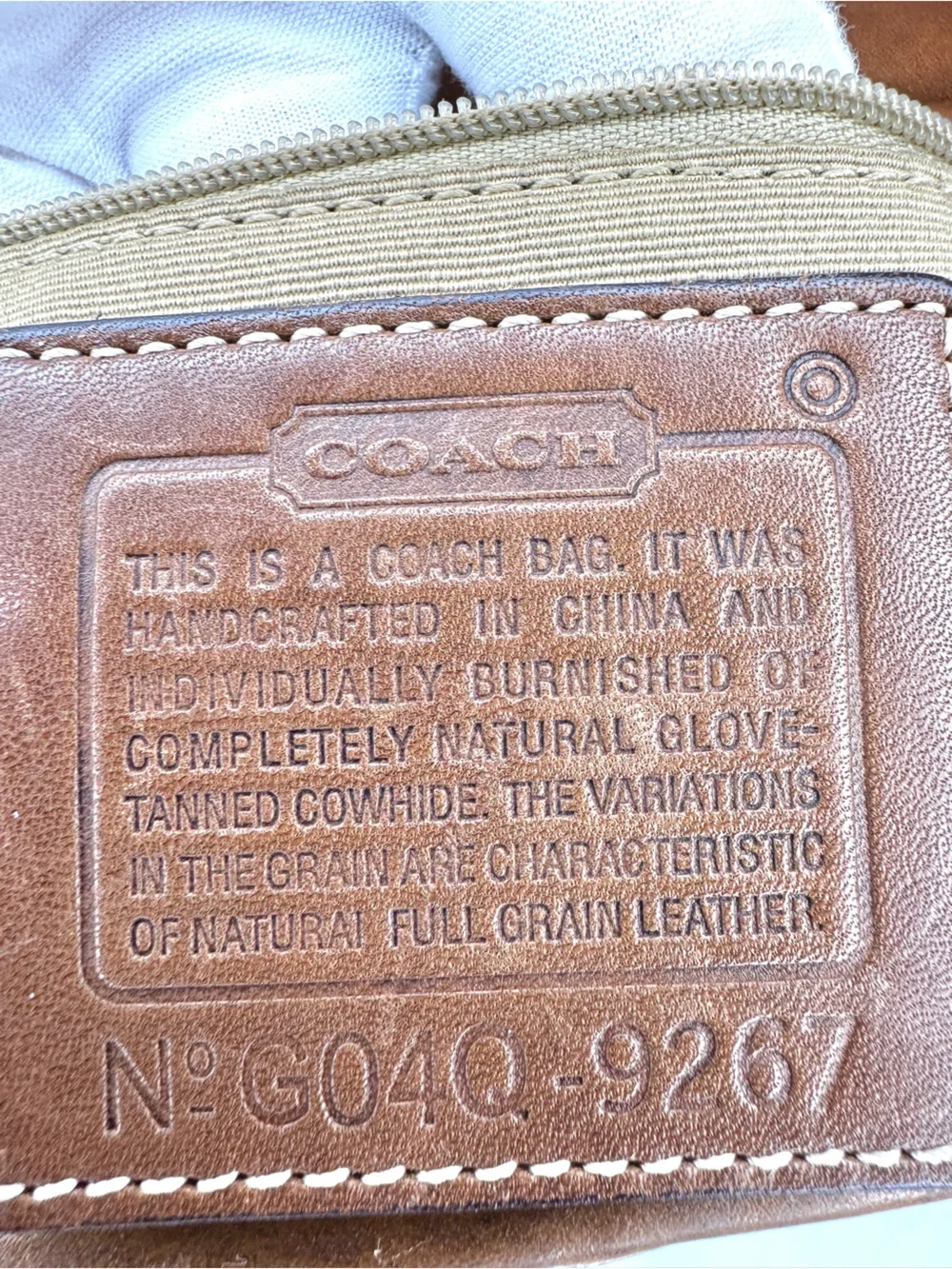 Vintage Coach Hamptons Flap Satchel 9267 British Tan Leather Shoulder Bag